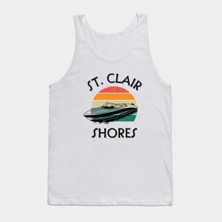 St. Clair Shores Boating On The Lake Shirt Tank Top